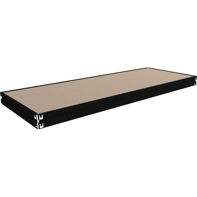 Biedrax Patro k regálu 60 x 200 cm, černé, police MDF, nosnost 350 kg