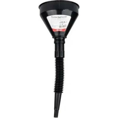 AMIO Flexibilní černý univerzální trychtýř se sítkem 13,5cm