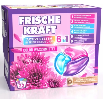 Frische Kraft Color 6v1 Kapsle na praní Color 22 PD
