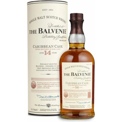 THE BALVENIE Caribbean Cask 14 YO - малцово шотландско уиски 700ml