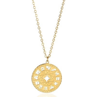 HARAHU Колие Зодии - Златен kp21204 (21204)