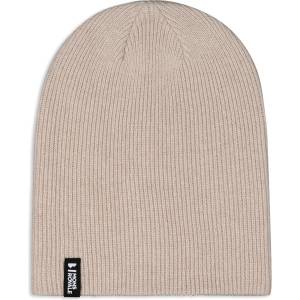 Mons royale Chunky logger merino beanie бежово, черно uni (100641-1165-637)