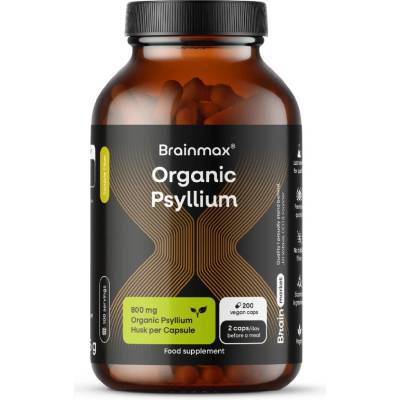 BrainMax BIO Psyllium 800 mg 200 rastlinných kapsúl