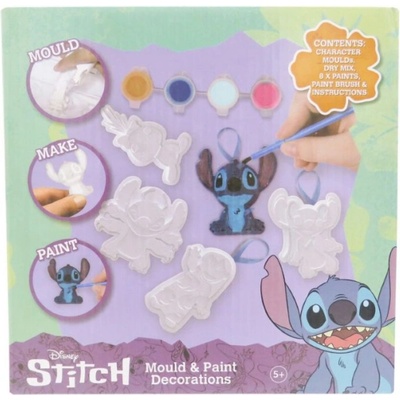 Творчески комплект Disney - Гипсови фигурки за оцветяване Stitch, 5 броя (DCS-5083)