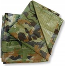 Tarpaulin plachta Khaki 2x3 m, 80 g/m, zakrývacia, oliva/kamufláž