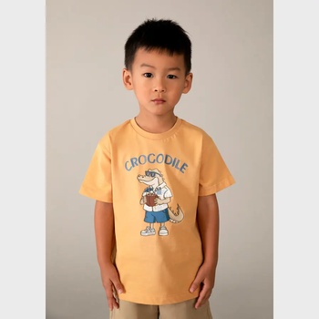 MAYORAL Тениска къс ръкав "crocodile" оранжев цвят за мини момче Mayoral