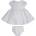 Guess Дантелена официална рокля в бяло за бебе момиче Guess