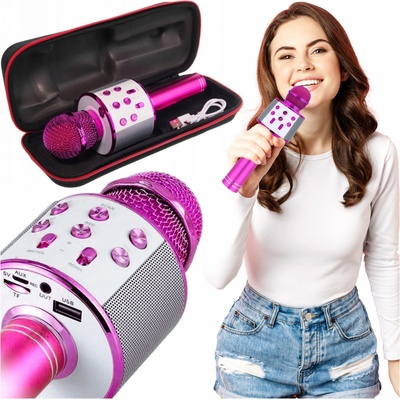 DĚTSKÝ MIKROFON BEZDRÁTOVÝ KARAOKE BLUETOOTH REPRODUKTOR