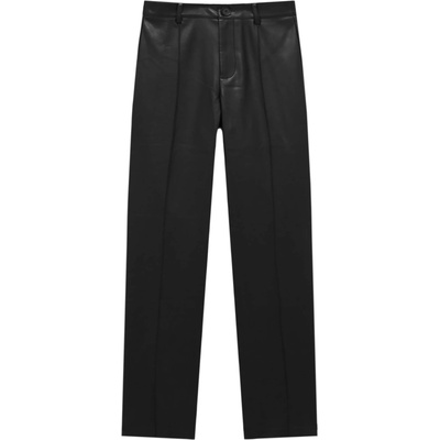 Pull&Bear Панталон с ръб черно, размер XL