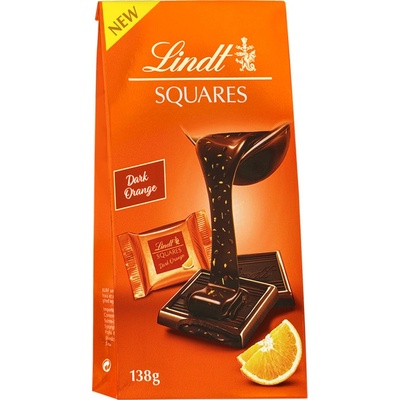 Lindt SQUARES Dark orange 138 g