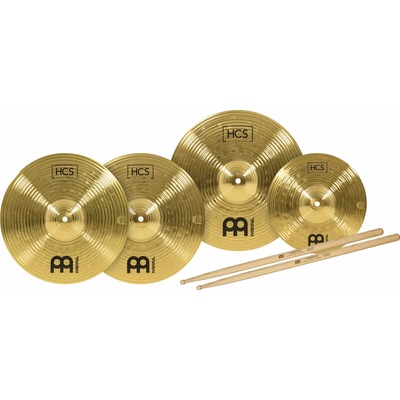 Meinl HCS1314+10S Cymbals HCS Bonus Pack 10/13/14 + 5A Sticks чинели комплект (HCS1314+10S)