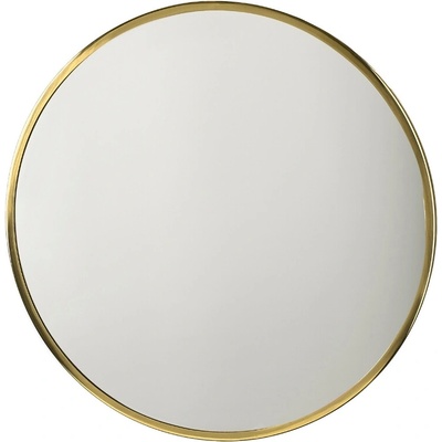 Villa Collection Zlaté kovové závěsné zrcadlo Vardo 80 cm