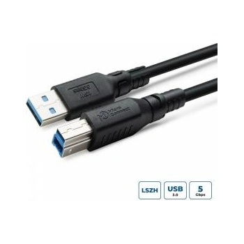 MicroConnect ColorFlex USB 3.2 A-B Gen 1 Cable Halogenfree (LSZH), 2m