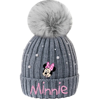 EplusM Dievčenská čiapka s brmbolcom Minnie mouse
