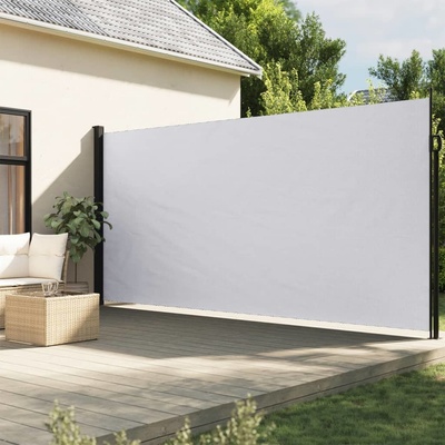 vidaXL Zatahovací boční markýza bílá 220 x 300 cm