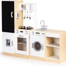 ecotoys Dřevěná kuchyňka pro děti xxl deska + led ECOTOYS