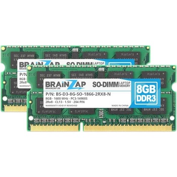 Brainzap DDR3 16GB 1600MHz CL13 (2x8GB) PC3-14900S