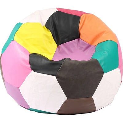 PUFRELAX Пуф, топка за деца 2-8 г. , 130л. Telstar Junior - Mozaic Light, Еко кожа, Пълнеж от Полистиролни перли, Цвят според складовата наличност (PUF-G-TJ-PVC-MZCL)