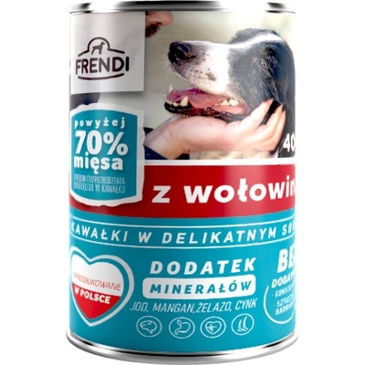 Frendi Adult kúsky v jemnej omáčke s hovädzím mäsom 400 g