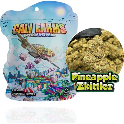 califarms CBD květy Pineapple Zkittlez CBD 12,75% THC 0,07% 3,5 g