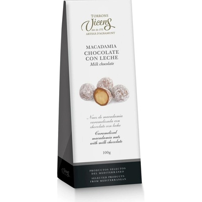 Torrons Vicens Karamelizované makadamové ořechy v mléčné čokoládě 100 g