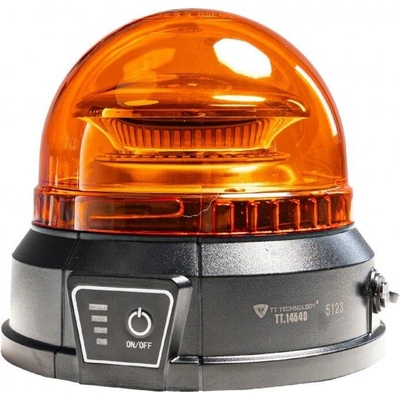 TT technology Výstražný AKU LED maják výdrž baterie až 16h, montáž na magnet, oranžový, 12-24V – Zbozi.Blesk.cz