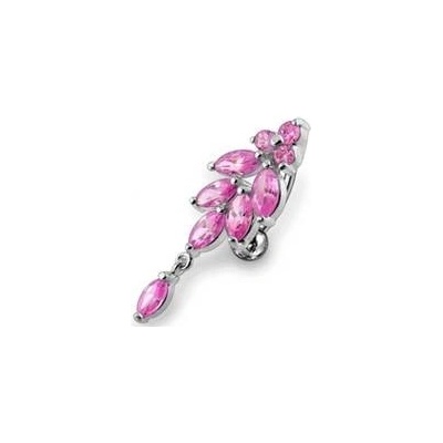 Šperky4U stříbrný piercing do pupíku BP01269-P