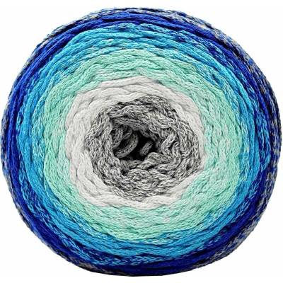 Chainy Cotton Cake ReTwisst 18 variace šedá, bílá, tyrkys, modrá