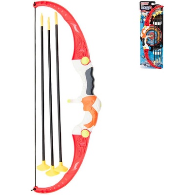 Teddies Luk 57cm šípy s přísavkami 3ks plast na kartě