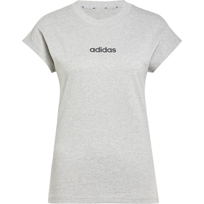 adidas Дамска тениска Adidas Essentials Linear Cotton T-Shirt Womens - Medium Grey Hth