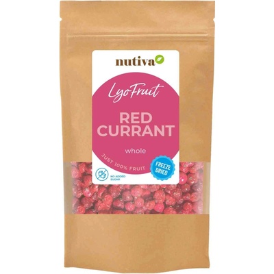 NUTIVA Lyofilizované červené ríbezle 100g