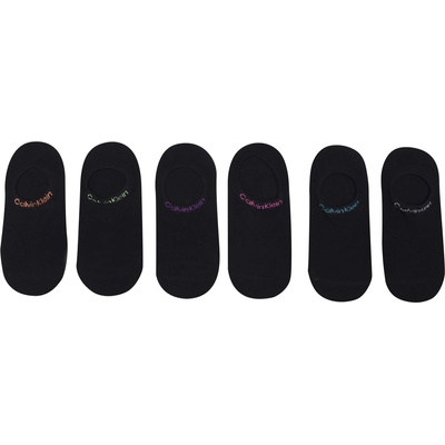 Calvin Klein Чорапи Calvin Klein Invisible 6 Pack Socks - Black