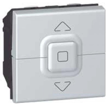 Legrand Бутон за щори до 500W 2 мод. цвят алуминий Mosaic - 079225 (079225)