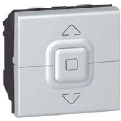 Legrand Бутон за щори до 500W 2 мод. цвят алуминий Mosaic - 079225 (079225)
