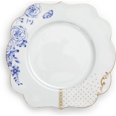 Pip Studio Royal White talíř 23,5 cm bílý