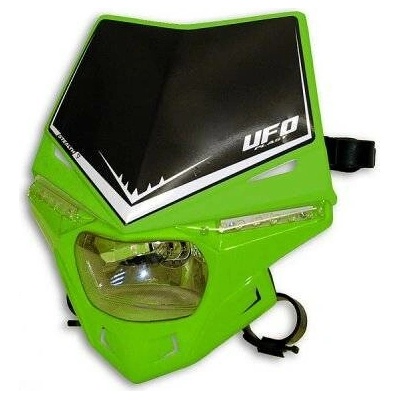 UFO světlomet STEALTH homologovaný s blinkry LED barva zelená