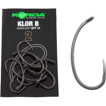 Korda Klor Hook Barbless vel.2 10 ks