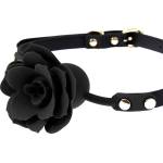 Kiotos Silicone Rose Gag Black