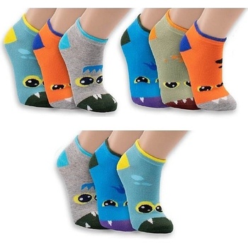 TRENDY SOCKS OBLUDY dětské barevné kotníkové ponožky náhodný mix