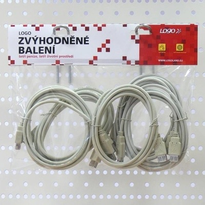Logo 36481 USB (2.0), USB A M- USB A F, 1.8m, černý