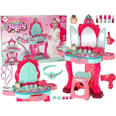shumee Kosmetický set toaletní stolek se zrcadlem Light Sound Jewelry Pink