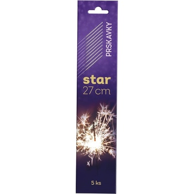 Star prskavky 27 cm 5 ks