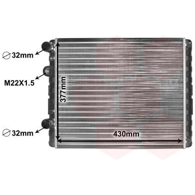 Chladič, chlazení motoru VAN WEZEL 58002129