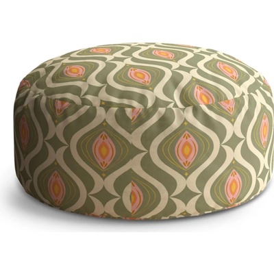 Sablio Taburet Circle Retro ornament: 38x48 cm