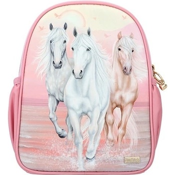 Miss Melody Batôžtek pastelové farby 3 kone v behu Ružový