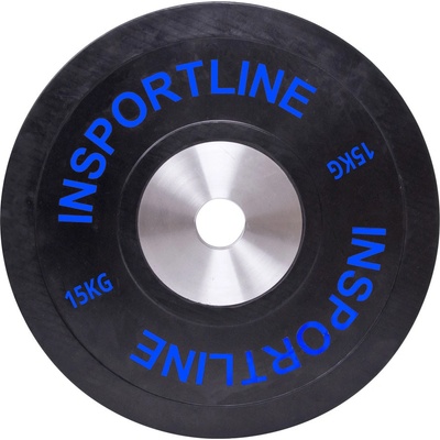 inSPORTline Bumper Plate Gumový kotouč 15 kg 50 mm