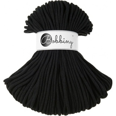Bobbiny bavlněná šňůra PREMIUM 5mm black