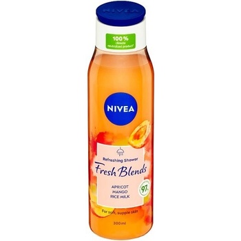 Nivea Fresh Blends Apricot & Mango & Rice Milk osvěžující sprchový gel 300 ml