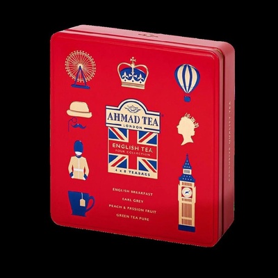 Ahmad TeaENGLISH TEA four COLLECTION výběr čajů 4 druhy x 8 alu sáčků