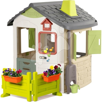 Smoby Domček pre záhradníka Life Jura Lodge odkvapom komínom a zvončekom